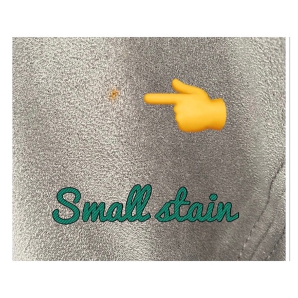 Alfani Women’s Modern Metal Gray Faux Suede Zip Up Jacket, Size Medium - Picture 7 of 13